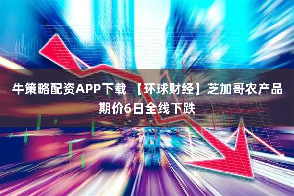牛策略配资APP下载 【环球财经】芝加哥农产品期价6日全线下跌
